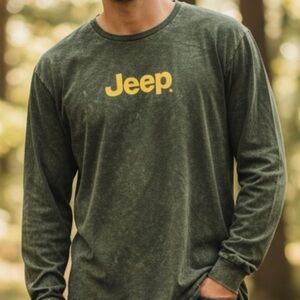 Jeep Spirit 1941 Long Sleeve Graphic Tee Green Size M